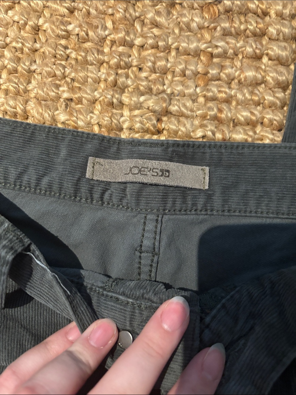 Joe’s Men's Dark Green Corduroy Pants - Classic Casual - Picture 4 of 5